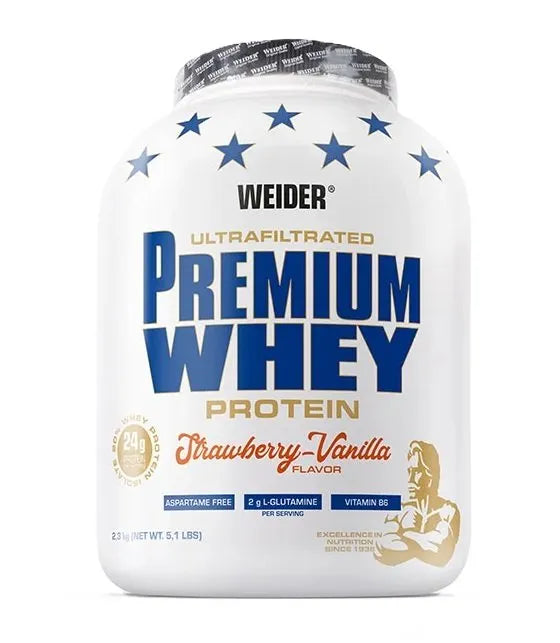 Premium Whey Strawberry Vanilla - 2300g - Weider - Sporto papildai