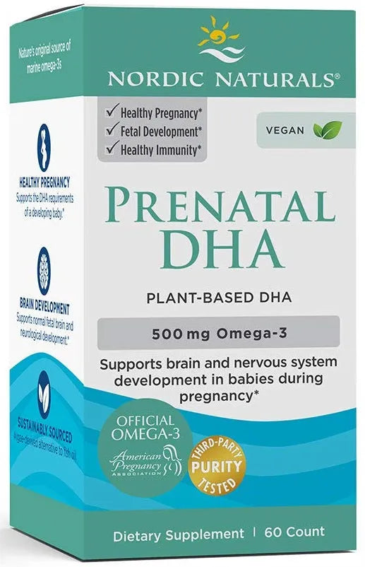 Prenatal DHA Vegan 500mg - 60 softgels - Nordic Naturals - Papildai