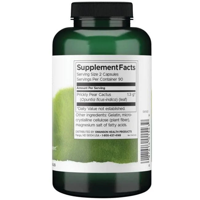 Prickly Pear Nopal Cactus - 650 mg - N180 - Swanson - Papildai