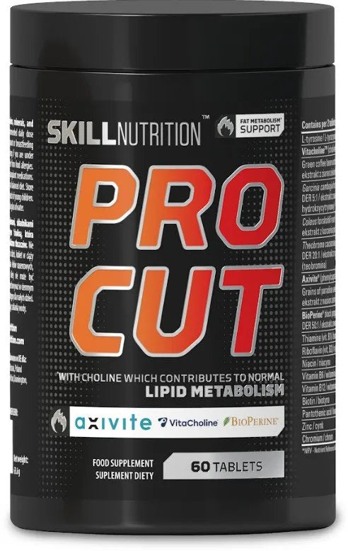 Pro Cut Fat Metabolism Support - 60 tablets - Skill Nutrition - Sporto papildai