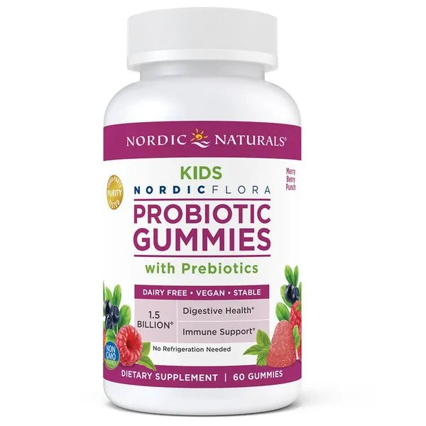 Probiotic Gummies Kids Merry Berry Punch - 60 - Nordic Naturals - Papildai