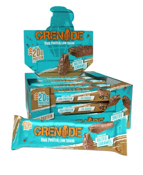 Protein Bars Chocolate Chip Salted Caramel - 12 x 60g - Grenade - Maistas
