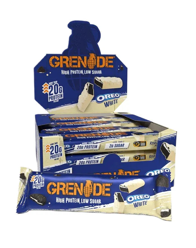 Protein Bars OREO White - 12 x 60g - Grenade - Maistas