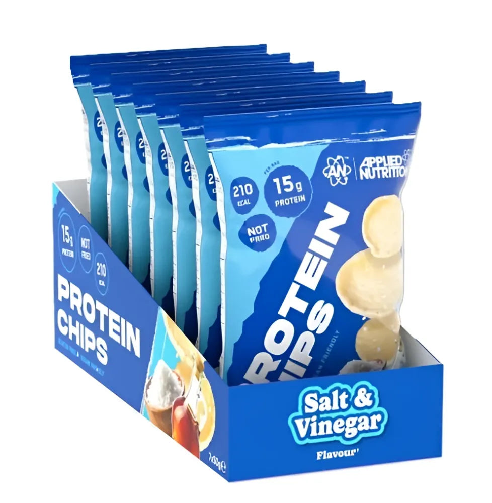 Protein Chips Salt & Vinegar - 7 x 50g - Applied Nutrition - Sporto papildai