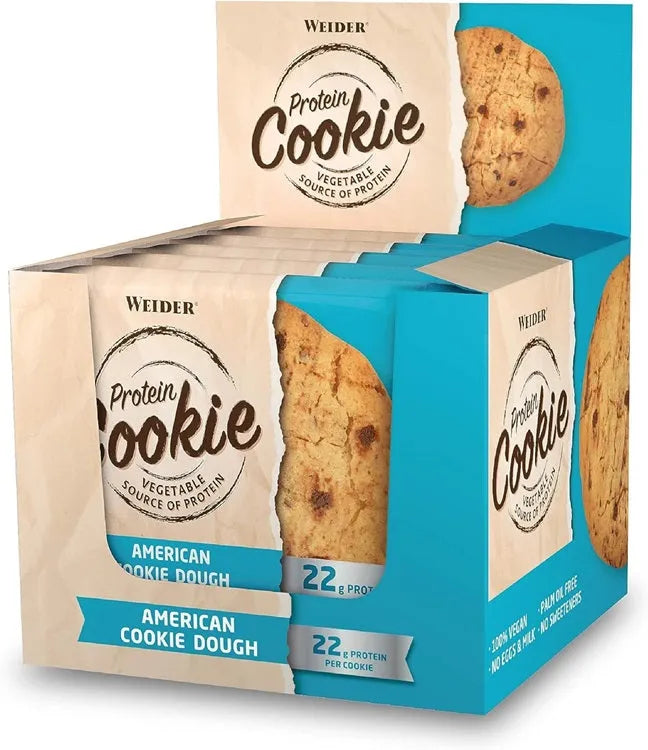 Protein Cookie American Dough - 12 x 90g - Weider - Maistas