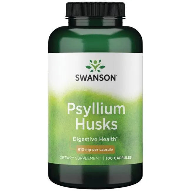 Psyllium Husks - Žarnynui - 610 mg - N100 - Gyslotis - Swanson - Papildai