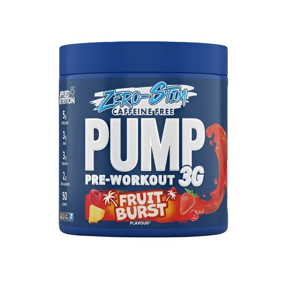 Pump 3G Pre-Workout (Zero Stimulant) Fruit Burst - 375g - Applied Nutrition - Sporto papildai
