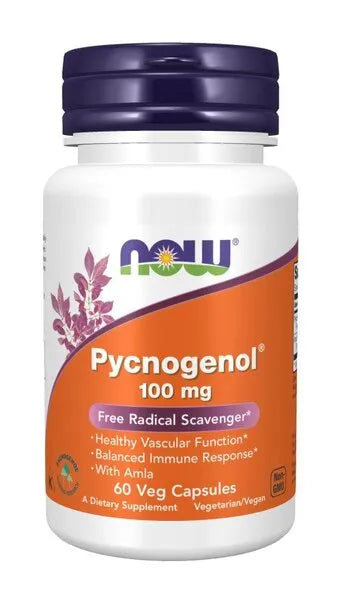Pycnogenol 100mg - 60 vcaps - NOW Foods - Papildai