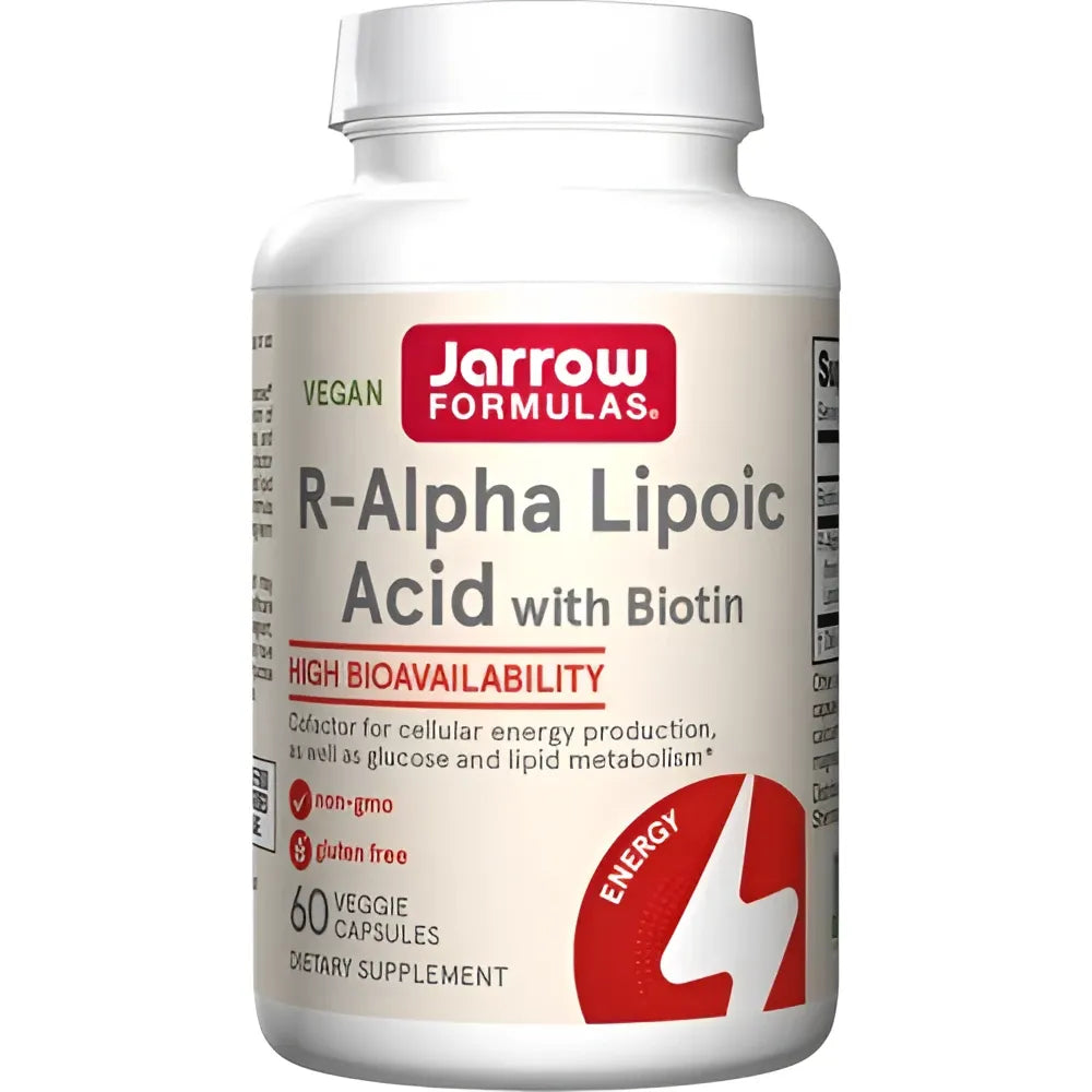 R-Alpha Lipoic Acid with Biotin - 60 vcaps - Jarrow Formulas - Papildai