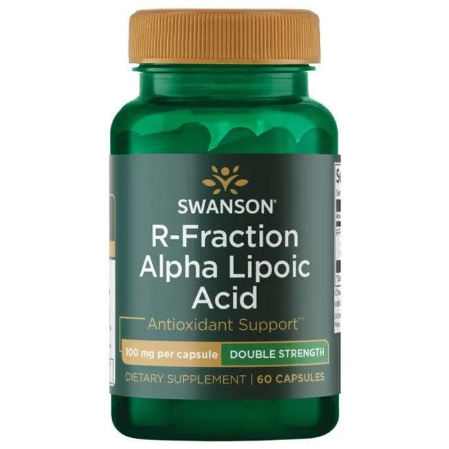 R-Fraction Alpha Lipoic Acid - Alfa lipoinė rūgštis - 100 mg - N60 - Swanson - Papildai