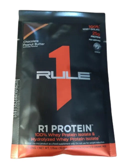 R1 Protein Chocolate Peanut Butter - 32.5g (1 serving) - Rule One - Sporto papildai