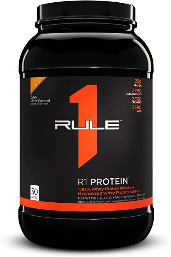 R1 Protein Lightly Salted Caramel - 900g - Rule One - Sporto papildai