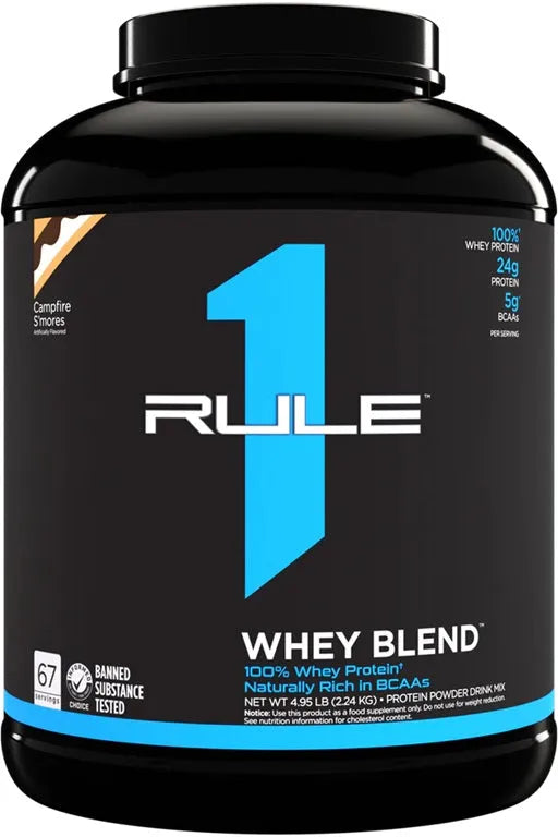 R1 Whey Blend Campfire S’mores - 2240g - Rule One - Sporto papildai