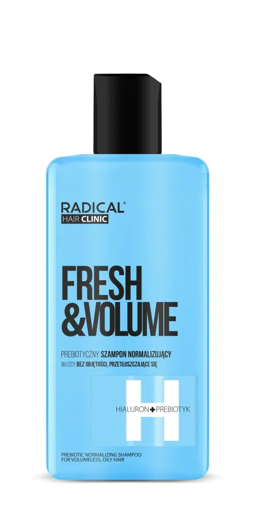 RADICAL HAIR CLINIC Fresh & Volume Prebiotic Normalizing Shampoo for volumeless and oily 300 ml - Kosmetika