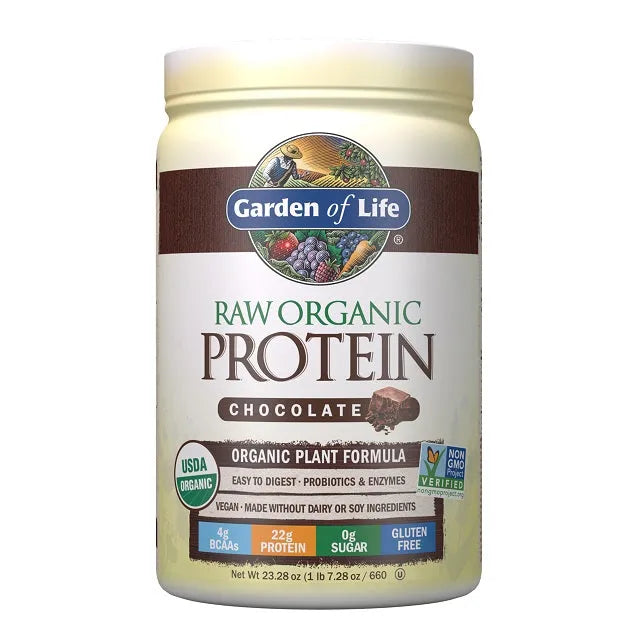 Raw Protein Chocolate - 660g - Garden of Life - Sporto papildai