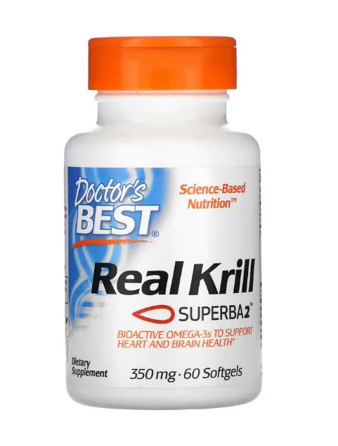 Real Krill 350mg - 60 softgels - Doctor’s Best - Papildai
