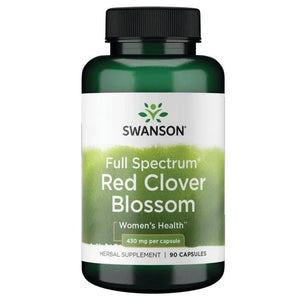 Red Clover Blossom - Raudonųjų dobilų žiedai - 430 mg - N90 - Swanson - Papildai