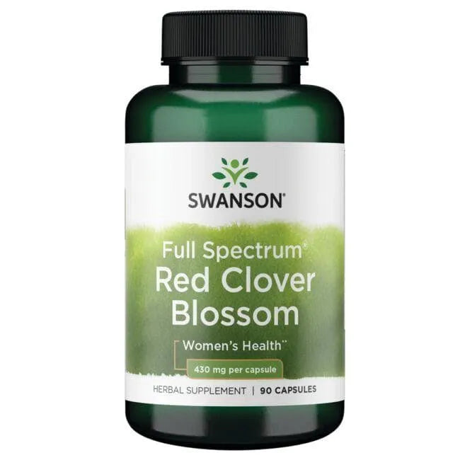 Red Clover Blossom - Raudonųjų dobilų žiedai - 430 mg - N90 - Swanson - Papildai