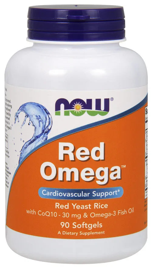 Red Omega (Red Yeast Rice) - 90 softgels - NOW Foods - Papildai