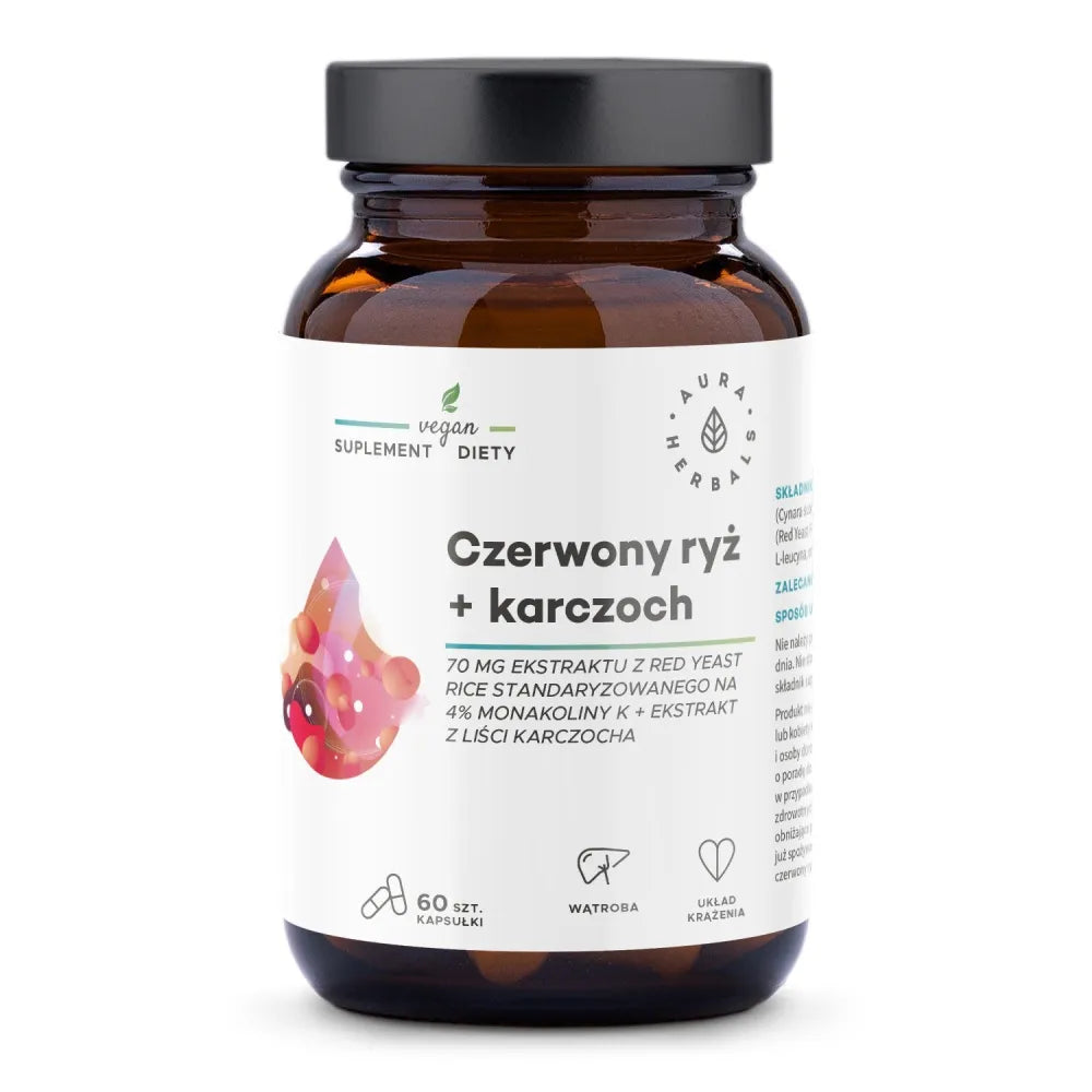 Red rice + artichoke - 60 capsules - AURA HERBALS - Papildai