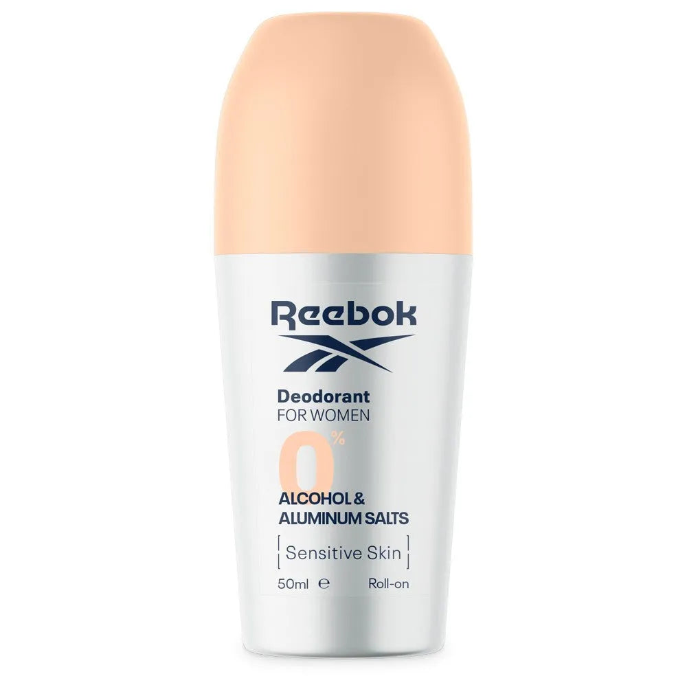 REEBOK Antiperspirantas su alkoholiu ir aliuminio druskomis jautriai odai - moterims 50 ml - Kosmetika