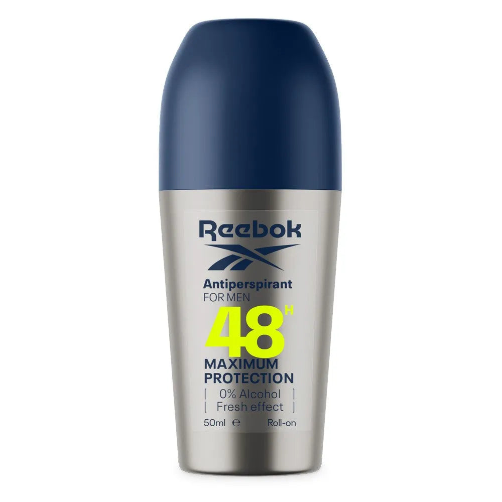 REEBOK Maksimalios apsaugos antiperspirantas roll - on vyrams 50 ml - Kosmetika