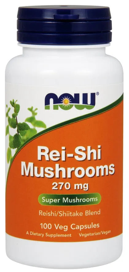 Rei-Shi Mushrooms 270mg - 100 vcaps - NOW Foods - Papildai