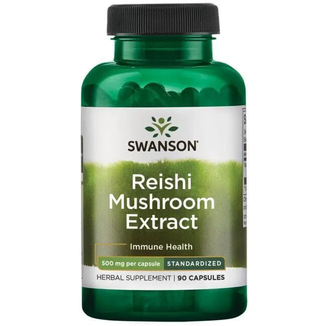 Reishi Mushroom Extract - 500 mg - N90 - Swanson - Papildai