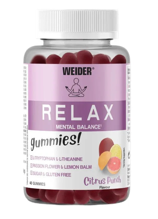 Relax Citrus Punch - 40 gummies - Weider - Sporto papildai