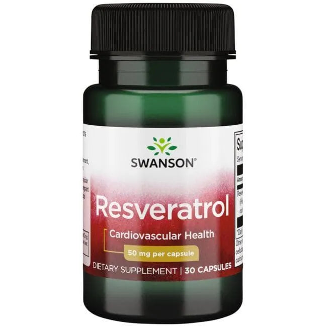 Resveratrol - 50 mg - N30 - Swanson - Papildai