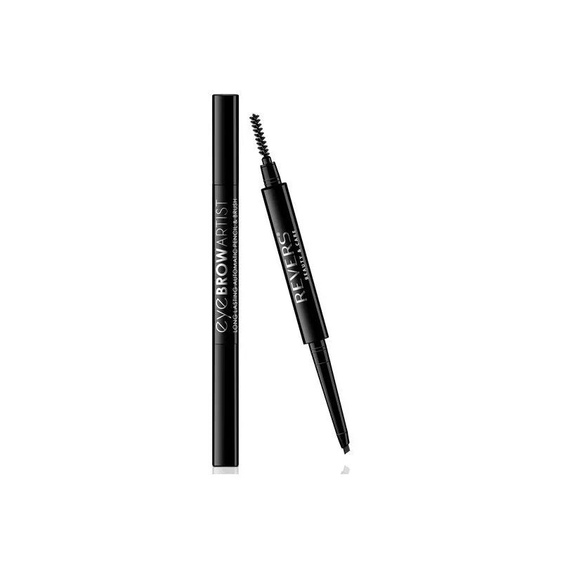 REVERS Automatic eyebrow pencil Eye Brow Artist with brush - juoda 1vnt - Kosmetika