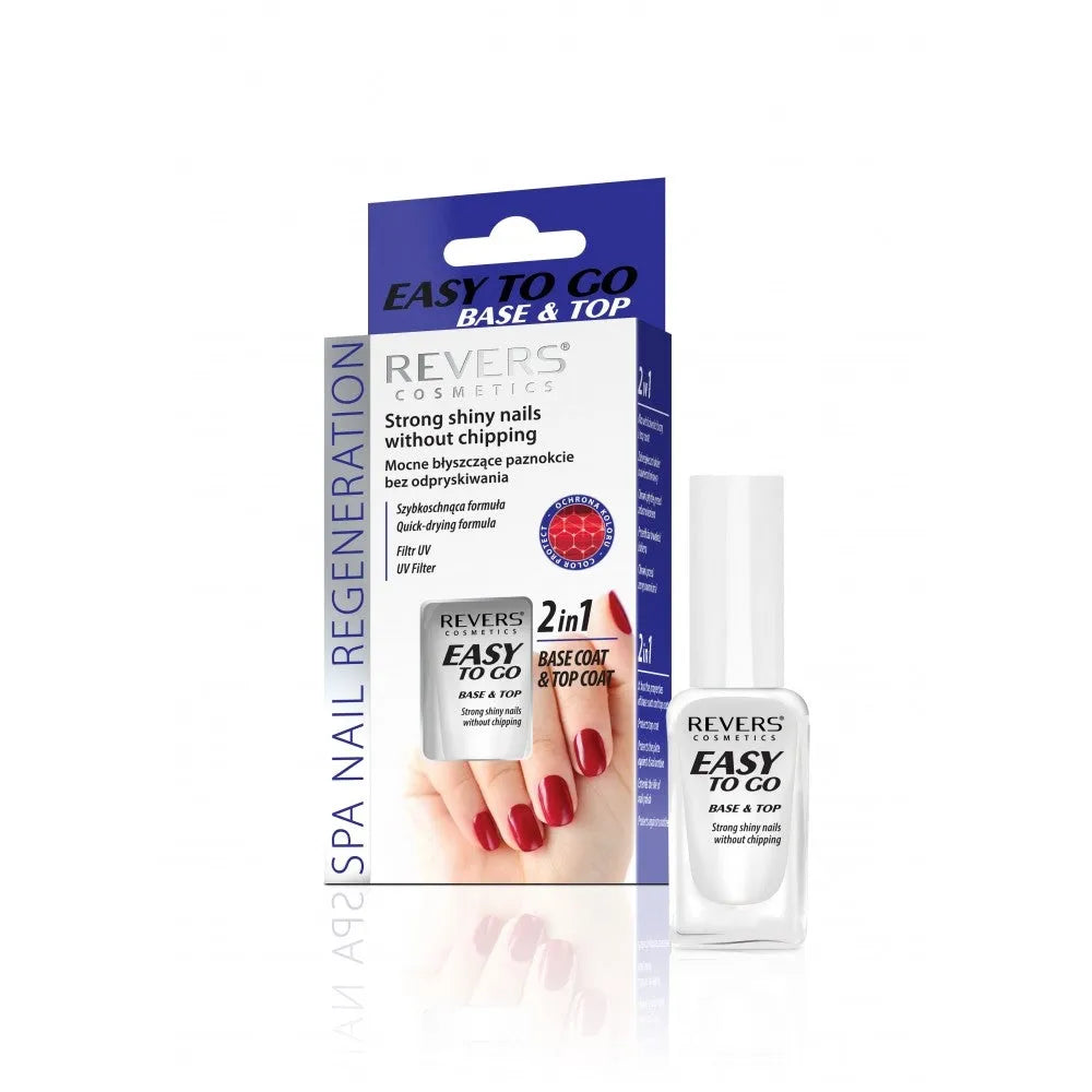 REVERS Base and Top for nails 2in1 Easy To Go 10ml - Kosmetika