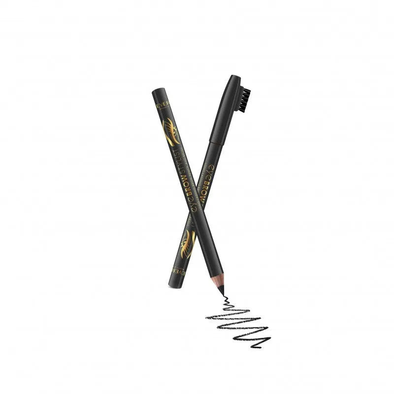 REVERS Eyebrow Pencil with Brush Eye Brow Stylist - juodas 1vnt - Kosmetika