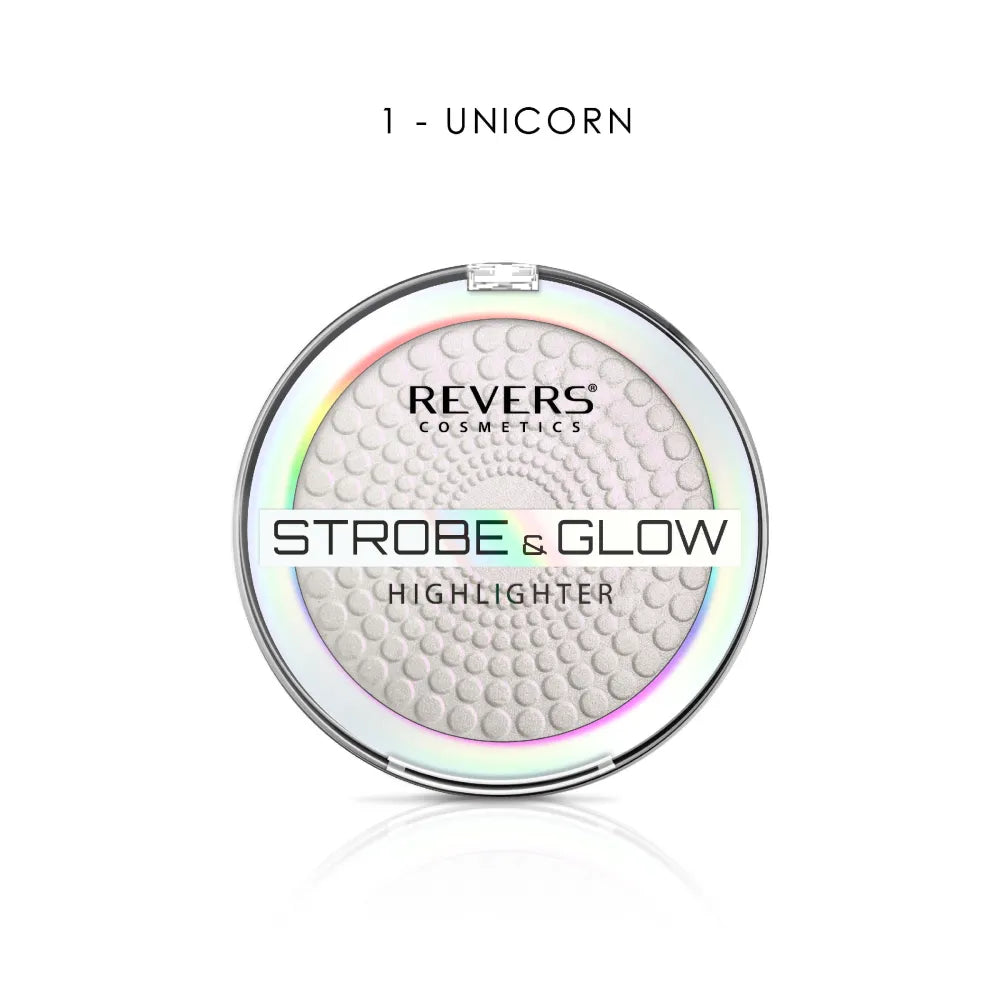 REVERS Illuminating Powder STROBE & GLOW HIGHLIGHTER 01 Unicorn 8 g - Kosmetika