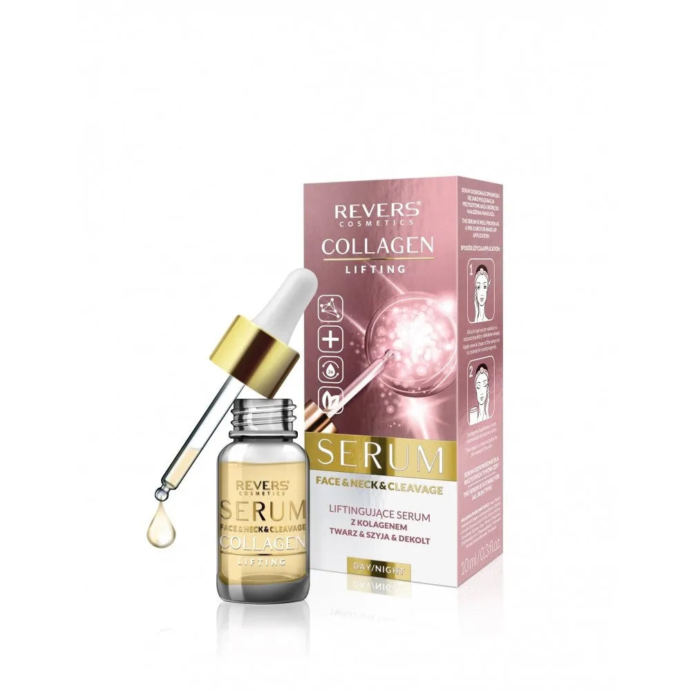 REVERS Lifting Serum su kolagenu veidui kaklui ir krūtinei 10ml - Kosmetika
