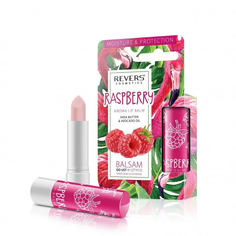 REVERS Lip balm stick drėkinimas & apsauga - Raspberry 4g - Kosmetika