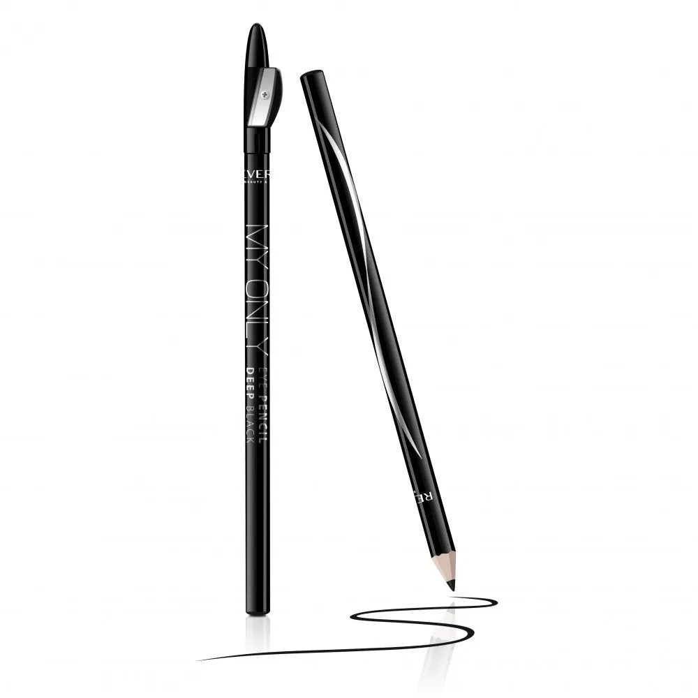 REVERS Wooden Eye Pencil with Sharpener My Only - gili juoda 1 vnt. - Kosmetika