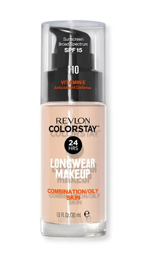 Revlon Colorstay 24H Longwear Foundation Mattifying Concealer Nr. 110 Ivory - mišriai ir riebiai odai 30ml - Kosmetika