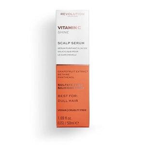 Revolution Haircare Vitamin C blizgantis serumas nuobodžiams plaukams ir pavargusiai galvos odai 50ml - Kosmetika