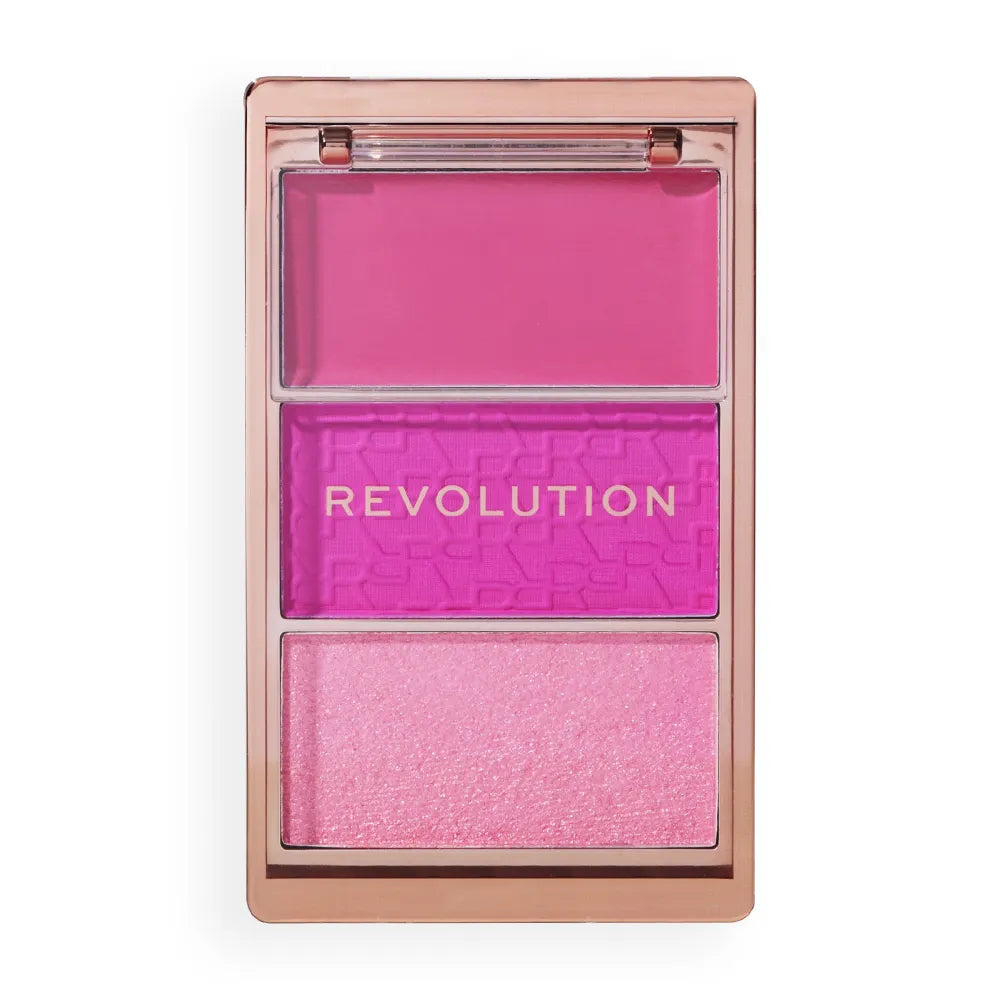 REVOLUTION Icon Hot Pink Flag Blush Palette - Kosmetika