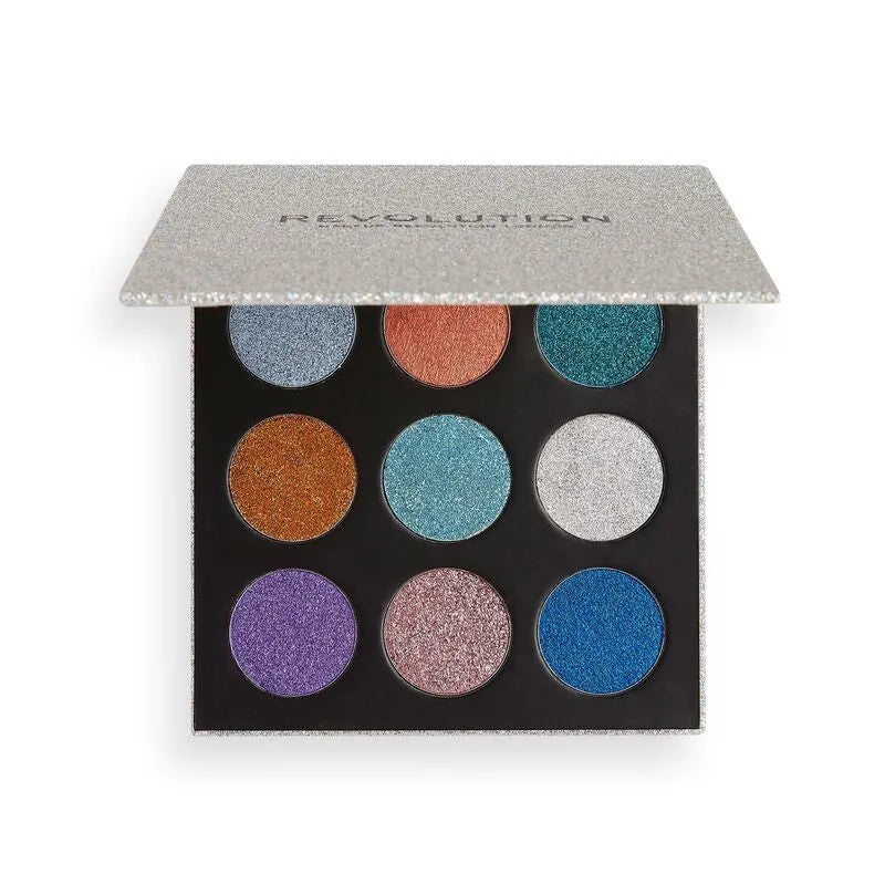 REVOLUTION Pressed Glitter Palette Iliuzija - Kosmetika