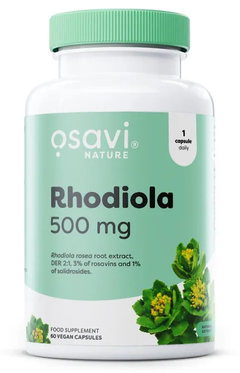 Rhodiola 500mg - 60 vegan caps - Osavi - Papildai