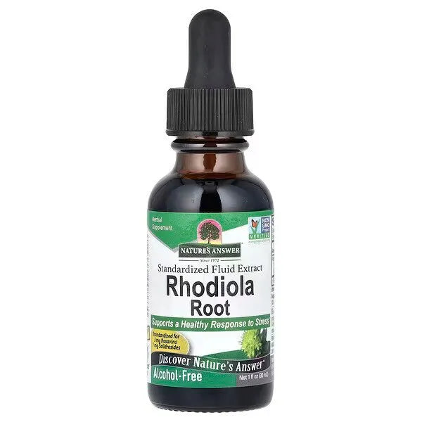 Rhodiola Root 1000mg - 30 ml. - Nature’s Answer - Papildai