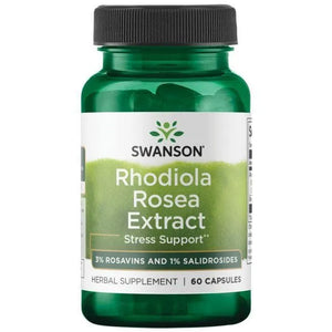 Rhodiola Rosea Extract- Stresui mažinti - N60 - Rausvosios rodiolės ekstraktas - Swanson - Papildai