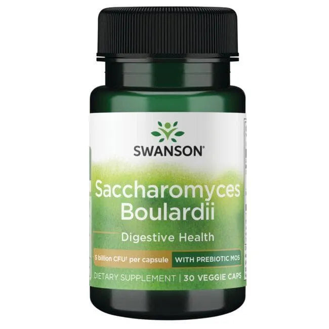 Saccharomyces Boulardii su prebiotiku MOS - 5 mlrd. - N30 - Swanson - Papildai