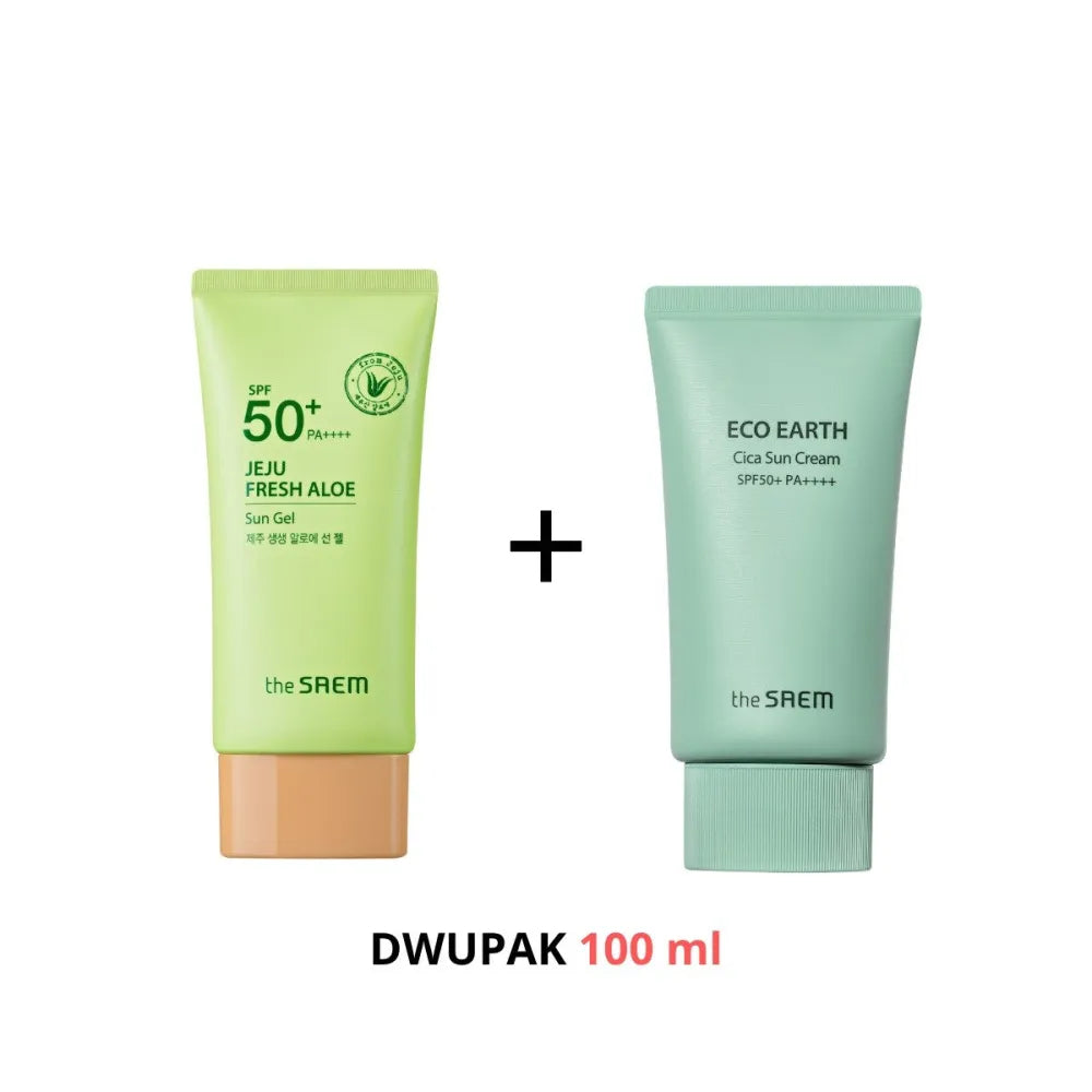 SAEM Package SPF50+ - JEJU SUN GEL + ECO CICA - Kosmetika