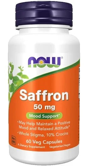 Saffron 50mg - 60 vcaps - NOW Foods - Papildai