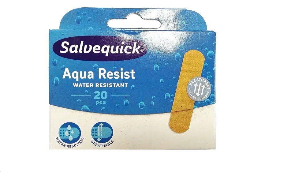 Salvequick Aqua Resist vandeniui atsparūs pleistrai 1 pakuotė-20 vnt - Medicinos ir slaugos prekės