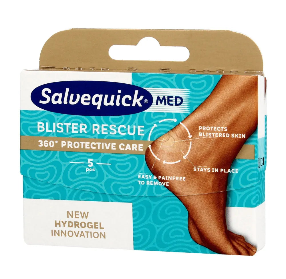 Salvequick Med Blister Rescue Pūslių pleistrai 360 Apsauginė priežiūra 1 pakuotė - 5 vnt - Medicinos ir slaugos prekės