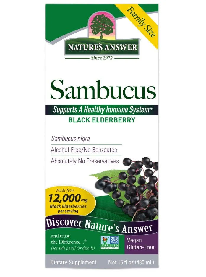 Sambucus - 480 ml. - Nature’s Answer - Papildai